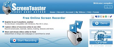 [工具]在线录制屏幕视频-ScreenToaster