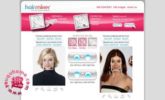 在线置换你的面部、发型-hairmixer