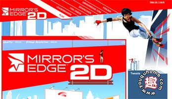 跑酷动作小游戏-Mirror's Edge 2D