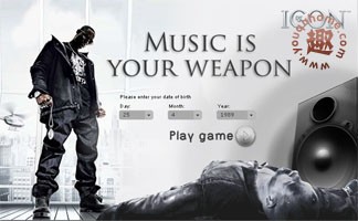有点暴力的节奏感小游戏-Music Is Your Weapon