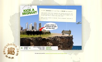 一款澳大利亚的另类小游戏-Kick A Migrant