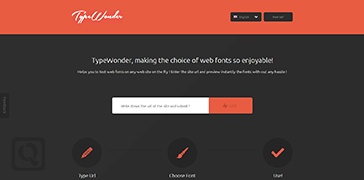 在线更换网站的字体-TypeWonder