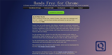 Chrome浏览器声控插件-Hands Free