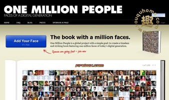 用facebook头像制作而成的书-百万脸谱