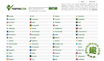 检测你的用户名是否被注册-namechk 检测你的用户名是否被注册-namechk