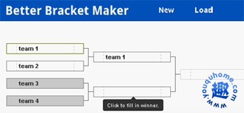 在线制作比赛赛程表-Better Bracket Maker
