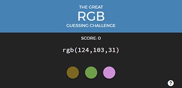 前端设计师小考-RGB Challenge