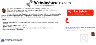 网页里的空战游戏-Website Asteroids