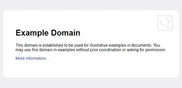 公用范例网址-Example Domain